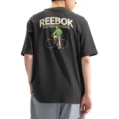 Reebok T Shirt Unisex Carbon Black