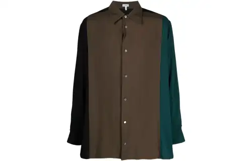 LOEWE Shirts Men's Multicolor Lapel Shirt