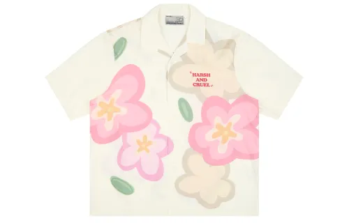 HARSH AND CRUEL Shirts Unisex Cuban Collar Moderate Other