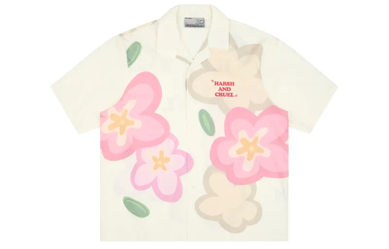 HARSH AND CRUEL Shirts Unisex Cuban Collar Moderate Other