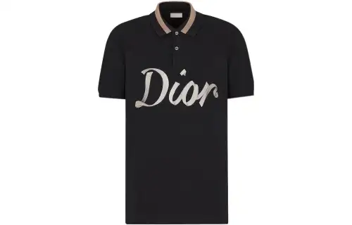 DIOR Quarterly New Products Polo Shirt Men's Black
