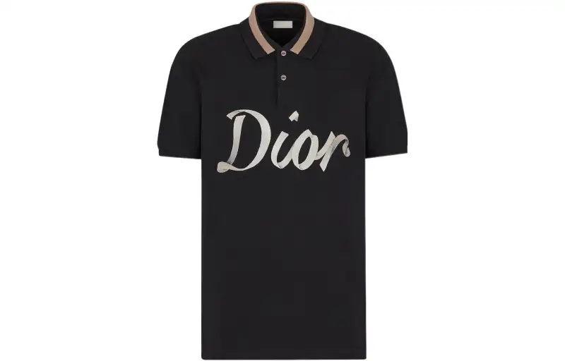 DIOR Quarterly New Products Polo Shirt Men's Black
