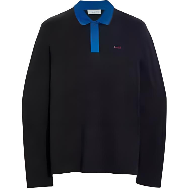 Мужская футболка Polo COACH (черная)