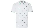 GUCCI Polo Shirts Men's White Crew Neck Moderate Straight Fit