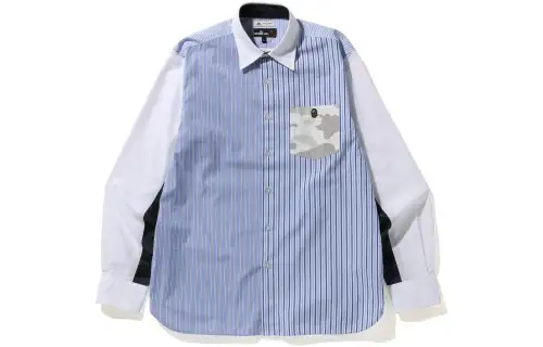 Bape Thomas Mason Pattern Wide Fit Shirt