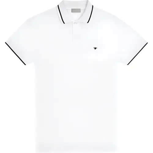 DIOR Homme Bee Embroidered Short Sleeved Polo Shirt