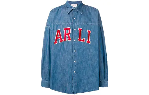 【Previous Season】embroidered denim shirt