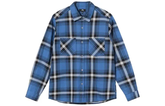 Stussy Classic Bailey Plaid Long Sleeve Shirt