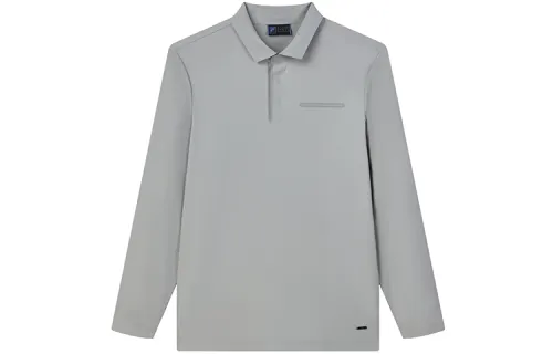 FILA Polo Shirts Men's Oar Gray Polo Collar Moderate Straight Fit
