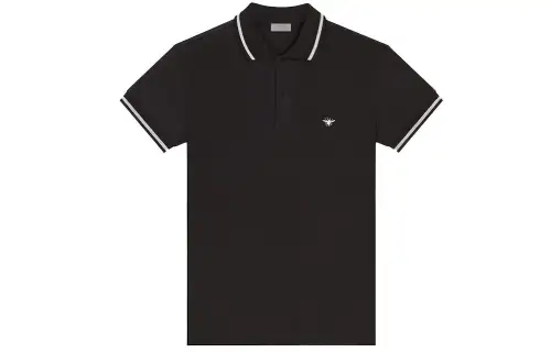 DIOR Homme Bee Embroidered Short Sleeved Polo Shirt