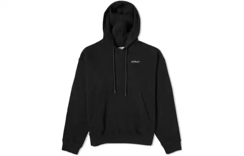 OFF-WHITE Logo Printed Drawstring Hoodie
