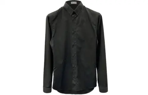 DIOR Quarterly New Products Shirts Men's Black Pointed Collar Moderate Other