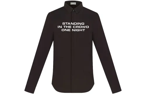 DIOR Quarterly New Products Shirts Men's Black Lapel Moderate Other