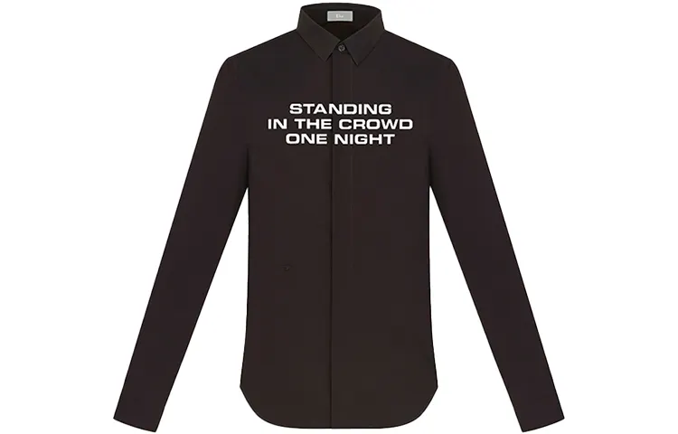 DIOR Quarterly New Products Shirts Men's Black Lapel Moderate Other