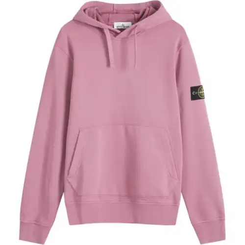 STONE ISLAND Logo Patch Drawstring Hoodie
