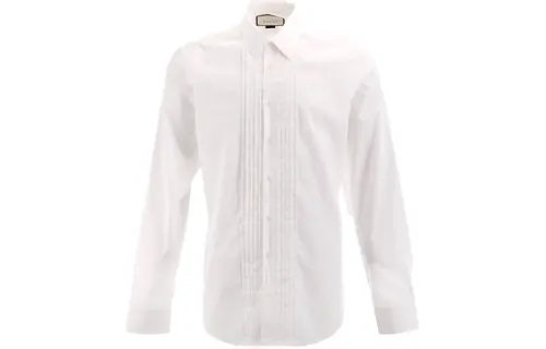 【Previous Season】long sleeve pleated bib shirt