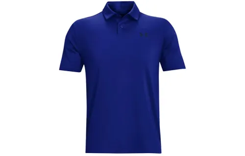 Under Armour Polo Shirts Men's Dark Blue Polo Collar Moderate Straight Fit