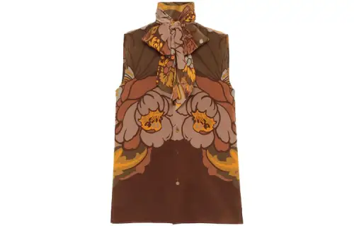 GUCCI Shirts Men's Brown Turtleneck Moderate Shirt