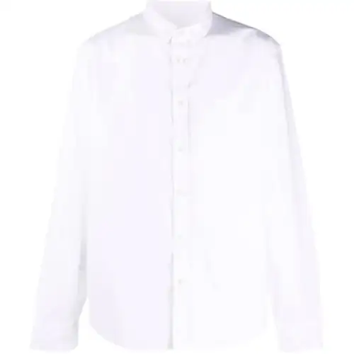 KENZO Shirts Men's White Pointed Collar Moderate Shirt
