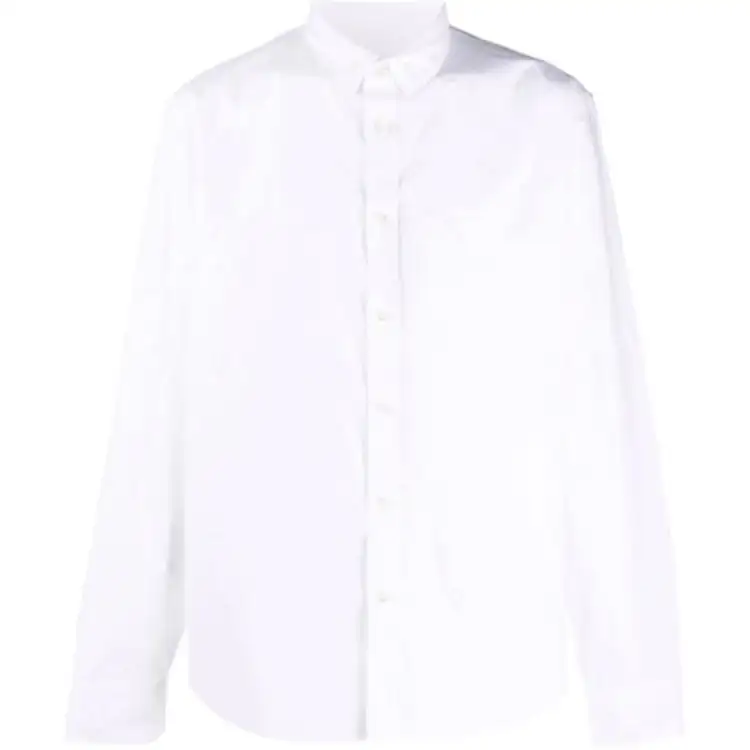 KENZO Shirts Men's White Pointed Collar Moderate Shirt