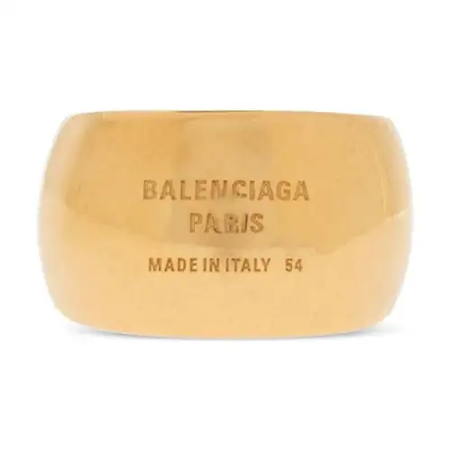 Balenciaga Logo Engraved Ring