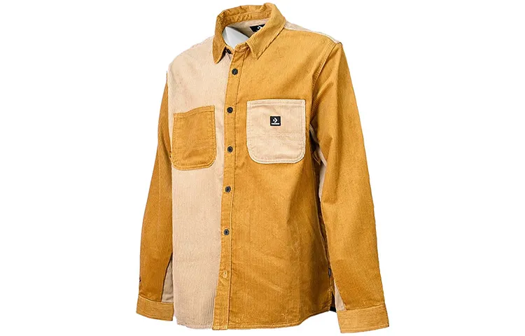 Converse Shirts Men's Khaki Lapel Moderate Workwear