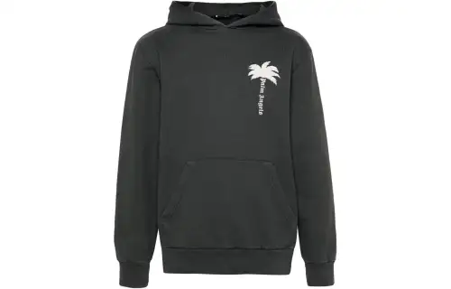 Palm Angels logo-print cotton hoodie