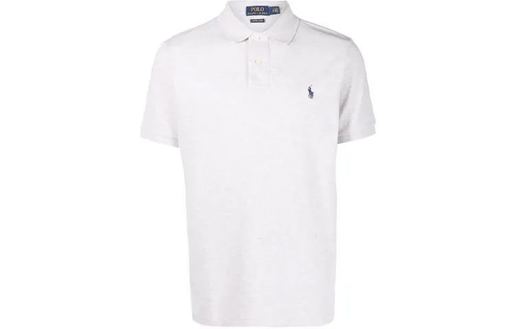Polo Ralph Lauren Polo Shirts Men's Gray Polo Collar Moderate Straight Fit