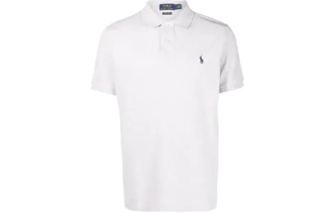Polo Ralph Lauren Polo Shirts Men's Gray Polo Collar Moderate Straight Fit