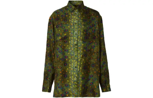 Burberry Shirt Men's Olive Green