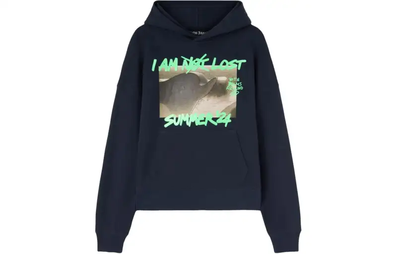 Palm Angels graphic-print cotton hoodie