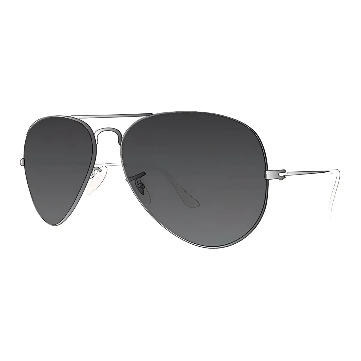 Vans Polycarbonate Aviator Sunglasses Men's Gray