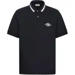 DIOR x Air Jordan Polo Shirt Unisex Black