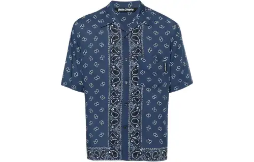 Palm Angels paisley-print bowling shirt