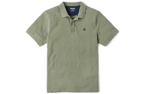 Timberland Polo Shirts Men's Olive Green Moderate Straight Fit
