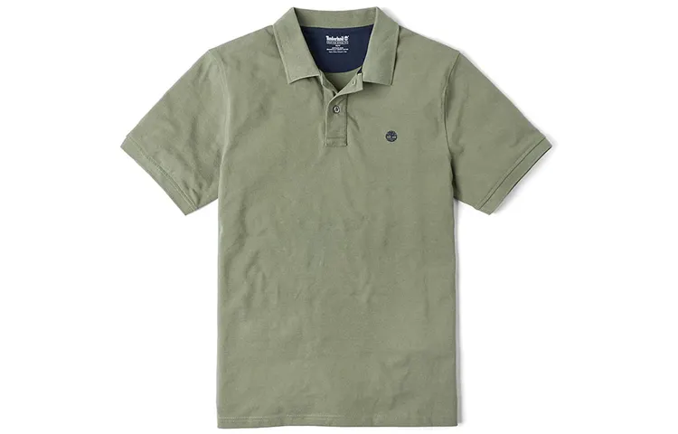 Timberland Polo Shirts Men's Olive Green Moderate Straight Fit