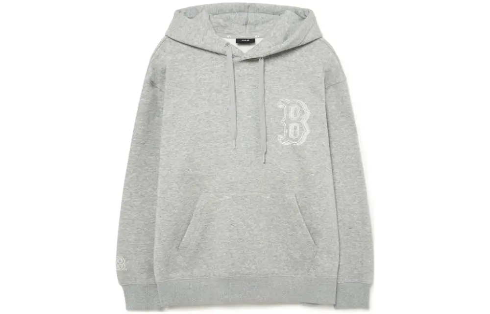 MLB Sweatshirts Unisex Gray Hooded (Non-detachable) Moderate