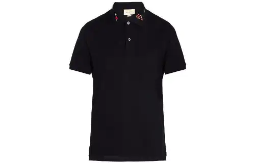 GUCCI Polo Shirts Men's Crew Neck Moderate Straight Fit