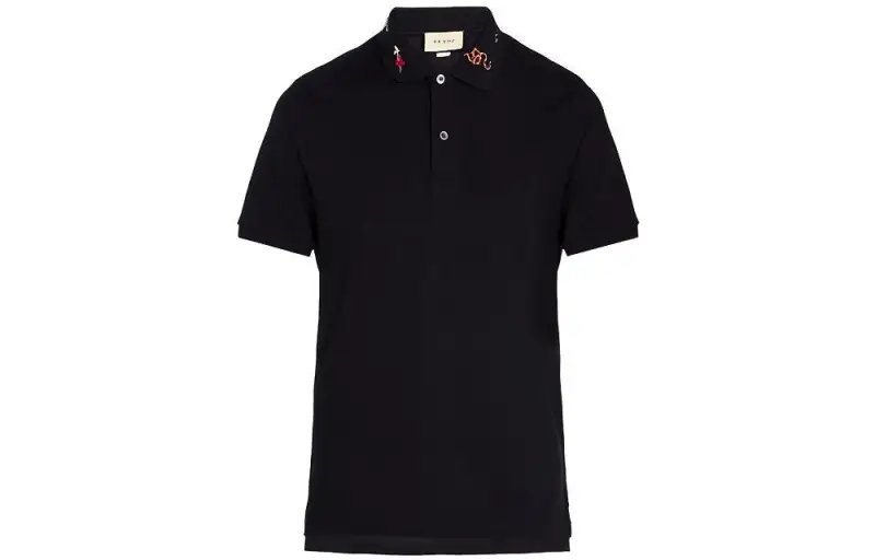 GUCCI Polo Shirts Men's Crew Neck Moderate Straight Fit