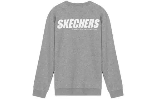Skechers Sweatshirts Unisex Medium Heather Gray/004F Crew Neck Moderate Regular