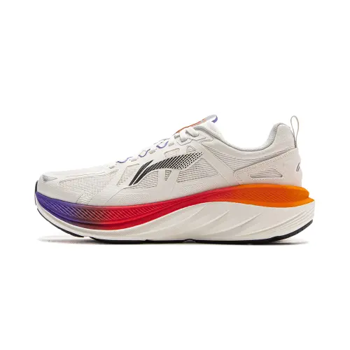 Li Ning Leisurely Running Shoes Men's Low Top Mist White
