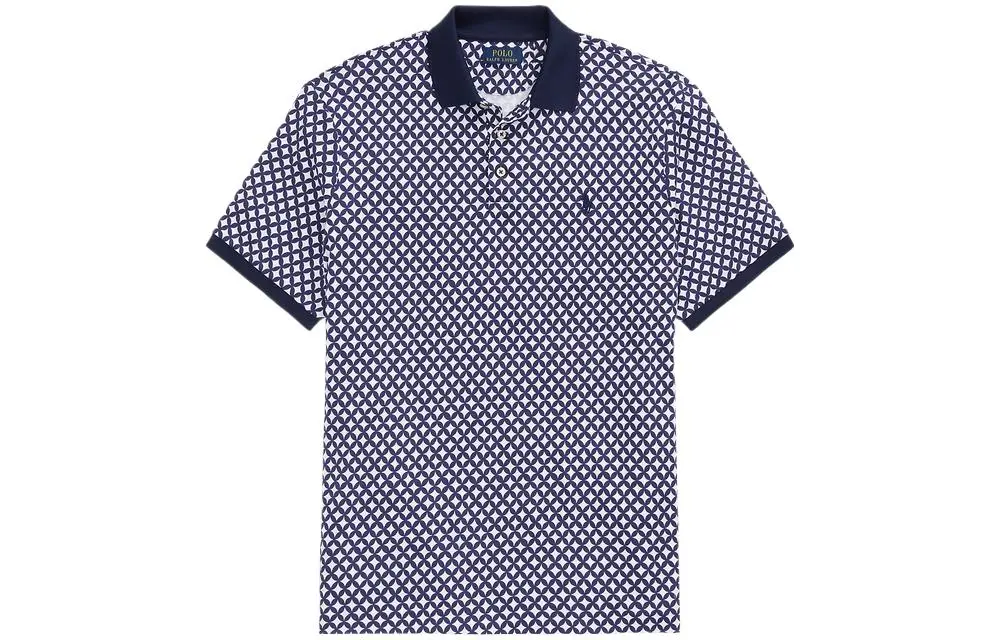 Polo Ralph Lauren Polo Shirt Custom Slim Fit Men's Blue White Multicolor