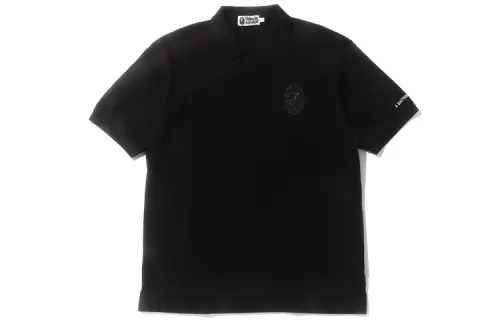 Bape Relaxed Multi Color Crystal Stone Polo