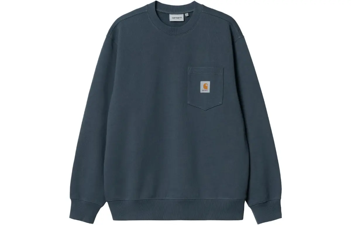 Carhartt WIP Sweatshirts Men's Ore Color Crew Neck Moderate Regular