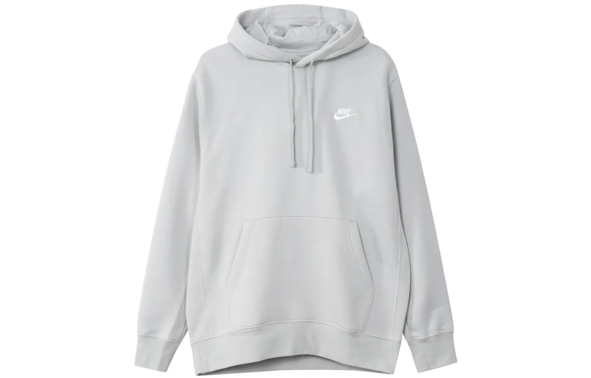 Nike Sweatshirts Men's Light Smoke Gray Hooded Moderate Regular