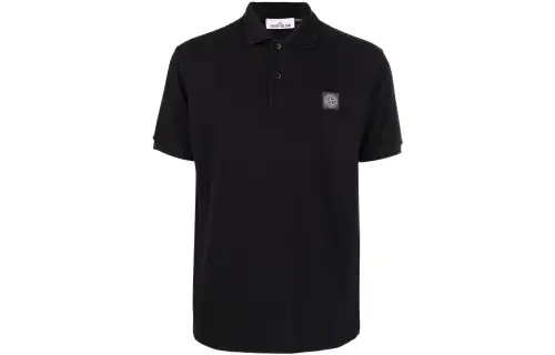 STONE ISLAND Compass-patch Polo Shirt