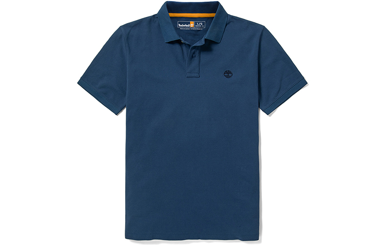 Timberland Polo Shirts Men's Dark Indigo Polo Collar Moderate Straight Fit