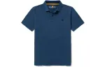 Timberland Polo Shirts Men's Dark Indigo Polo Collar Moderate Straight Fit
