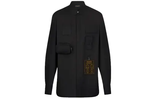LOUIS VUITTON New Quarterly Products Of LV Shirts Men's Black Moderate Other