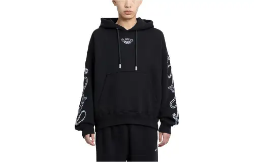 OFF-WHITE Bandana-Embroidered Drawstring Hoodie